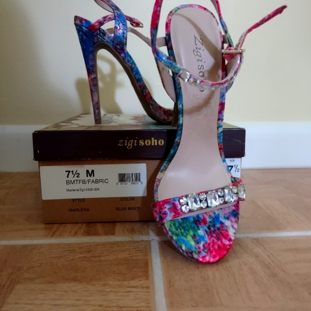 Zigisoho "Marlena" Size 7.5 Multi Color - image 1